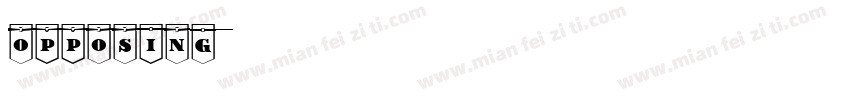 opposing 特粗字体转换